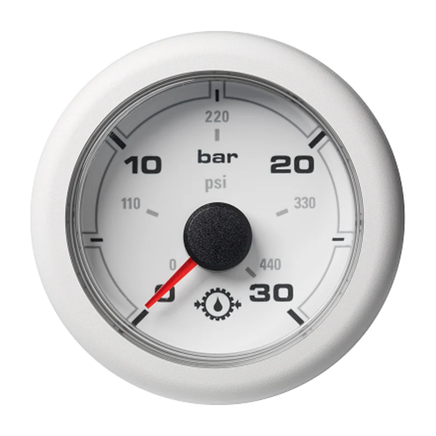 OL TRANSMISSION OIL PRESSURE 30 BAR / 440 PSI WHITE FACELIFT