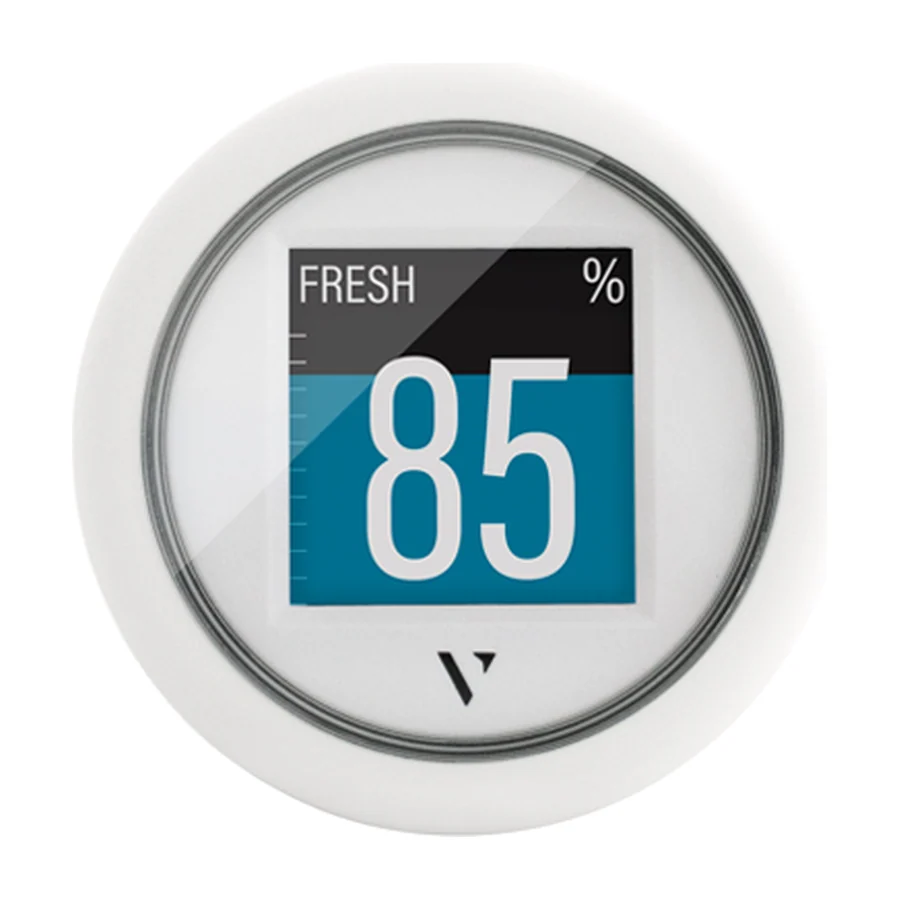 VLFlex 52 NMEA 2k COLOR DISPLAY 1,4" SINGLE LENS WITH ANTI FOG COATING, ROUND WHITE BEZEL AND WIRING HARNESS WHIT M12 CONNECTOR