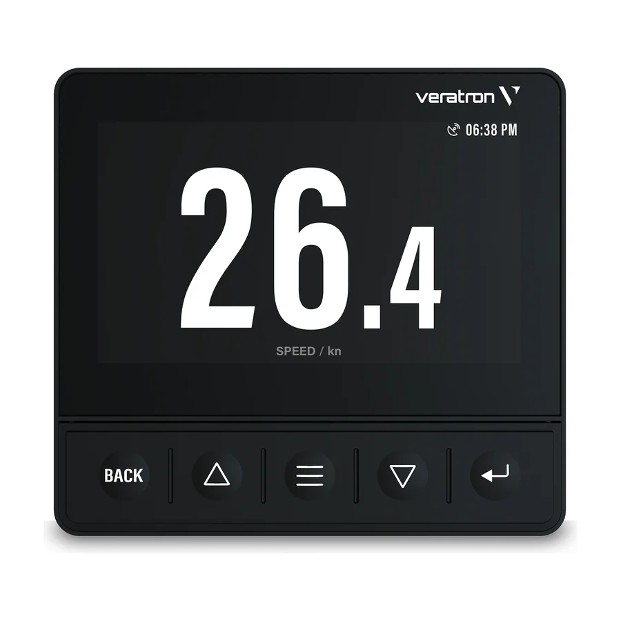 OL 4,3 inch Multifunctional color display with low profile black