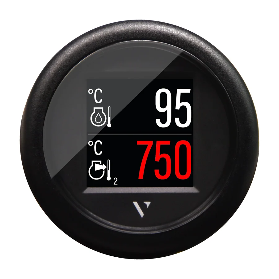 VLFlex 52 NMEA 2k COLOR DISPLAY 1,4" SINGLE LENS WITH ANTI FOG COATING, ROUND BLACK BEZEL AND WIRING HARNESS WHIT M12 CONNECTOR